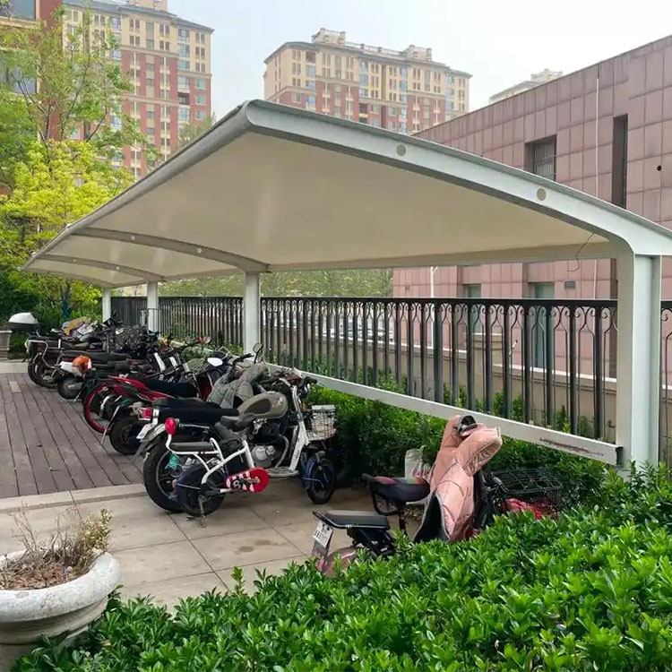 精河县膜结构电动车棚